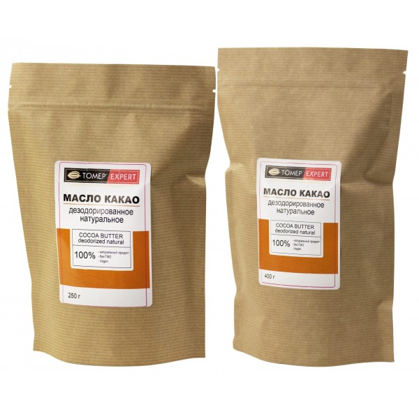 Масло какао дезодорированное натуральное  - Томер Эксперт-1000 г